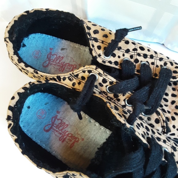Jellypop Cheetah Leopard Print 8.5 M Slip-on Sneakers - Picture 4 of 8